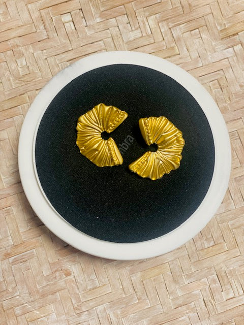 Geometrical Gold Plated Earrings