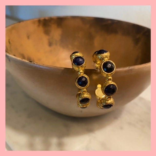 Hoops with stones