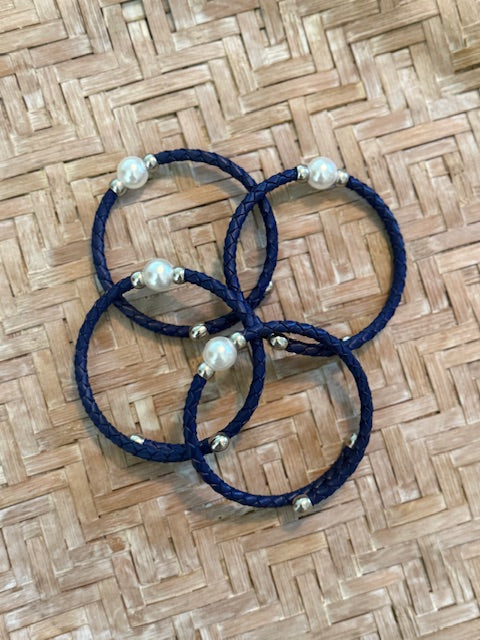 Colored Bangles with Pearl