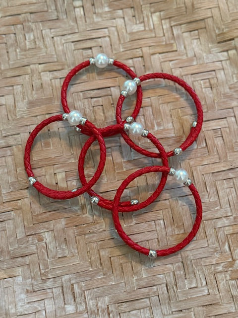 Colored Bangles with Pearl