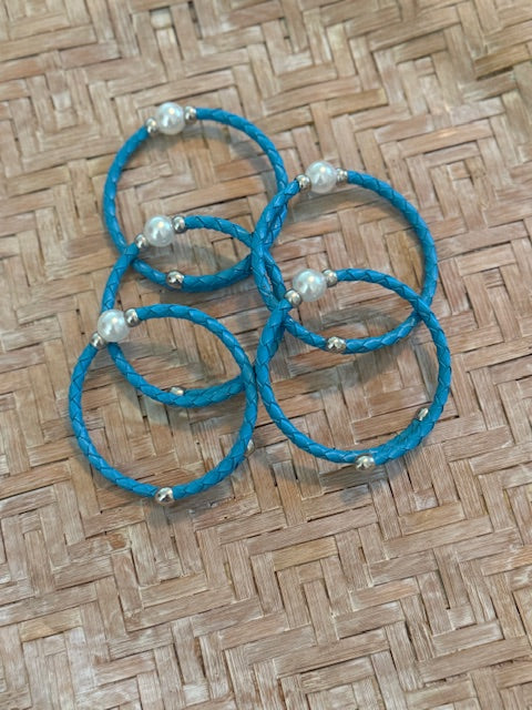 Colored Bangles with Pearl