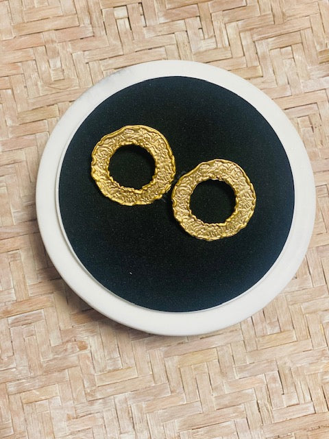 Geometrical Gold Plated Earrings