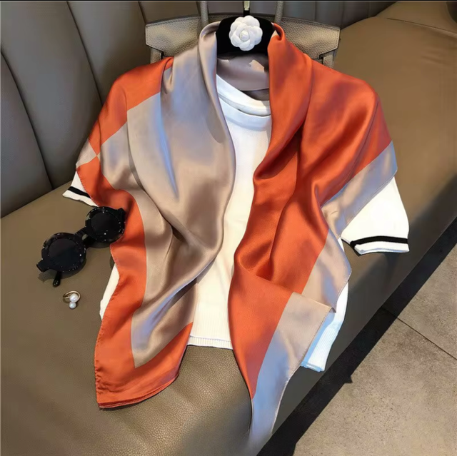 Silky Square Scarves