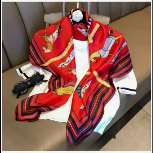 Silky Square Scarves