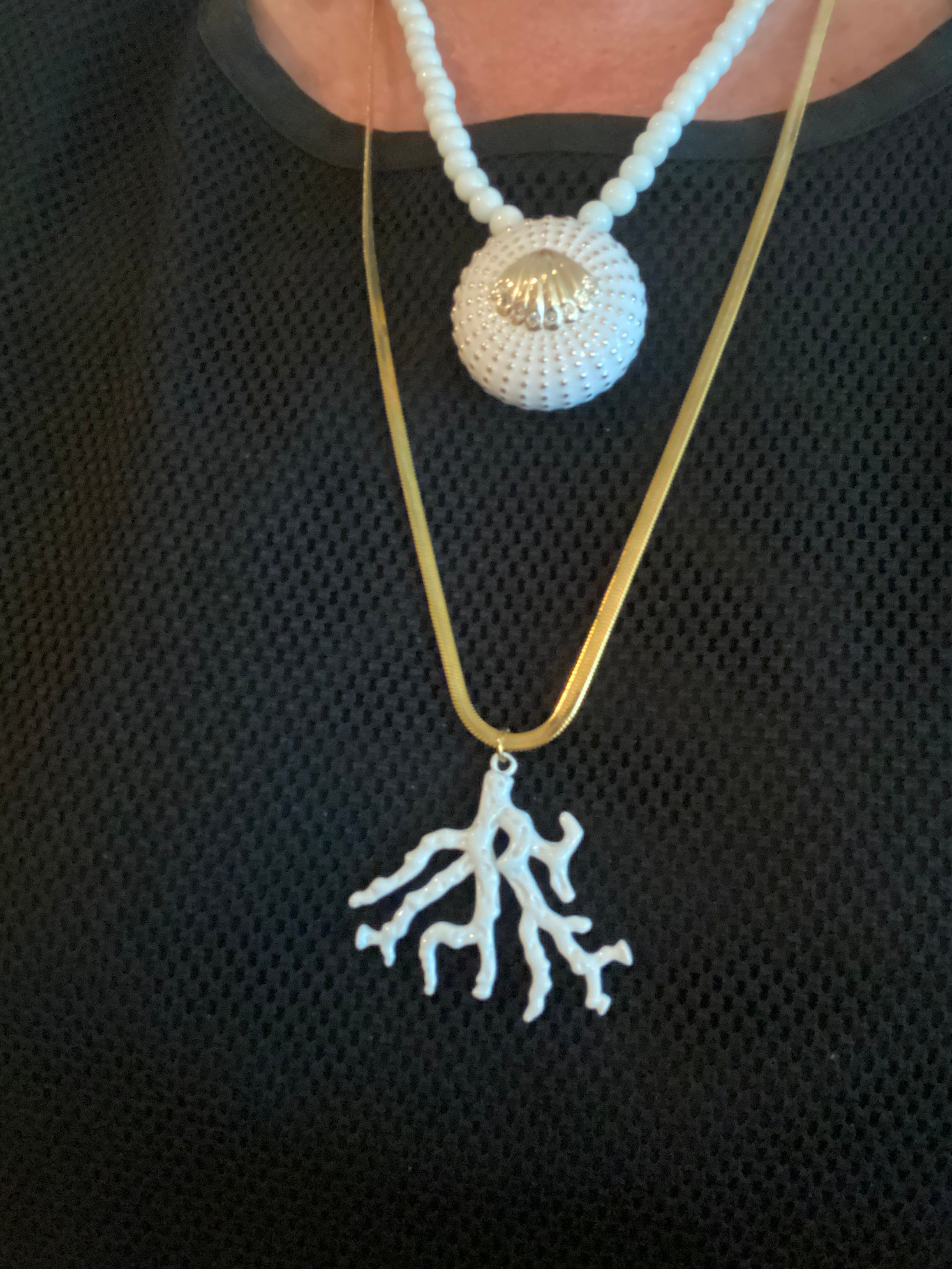 White Sea Urchin - hand & psyque by Ifigenia Loukou